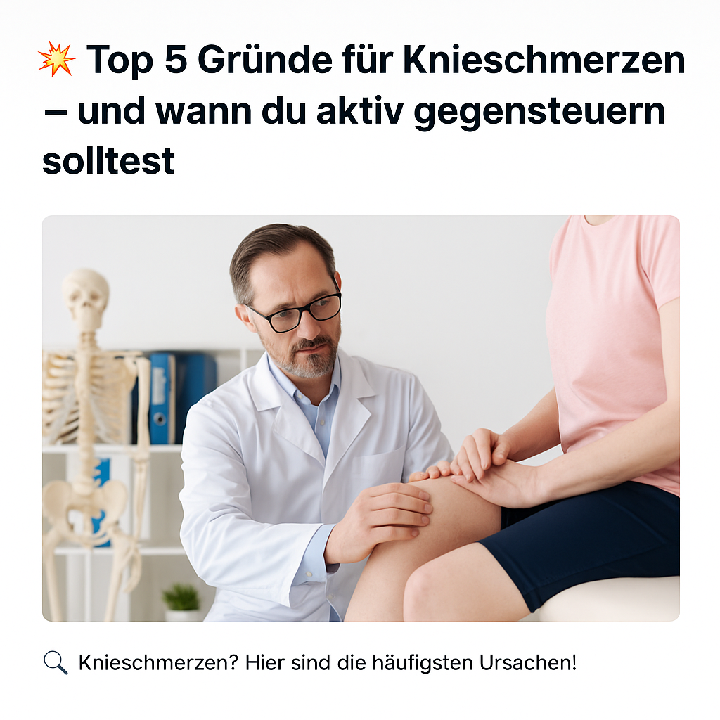 💥 Top 5 Gründe für Knieschmerzen – und wann du aktiv gegensteuern solltest