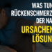 Mann liegt mit Rückenschmerzen nachts im Bett