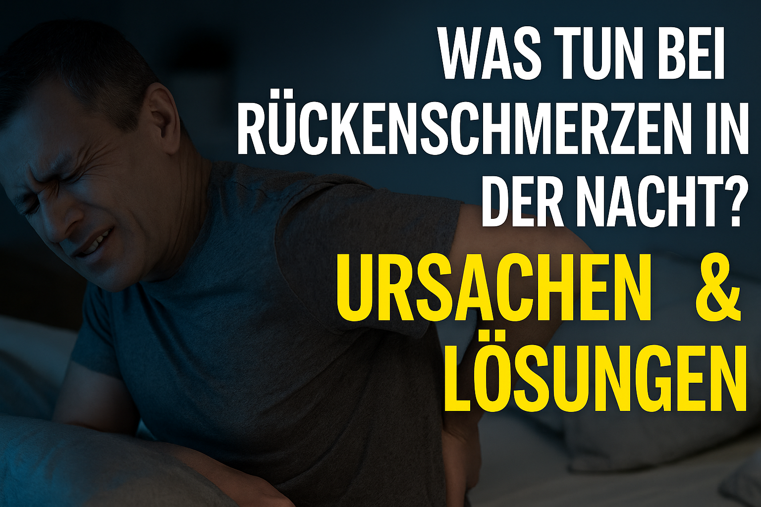 💥 Was tun bei Rückenschmerzen in der Nacht? – Ursachen & Lösungen für besseren Schlaf