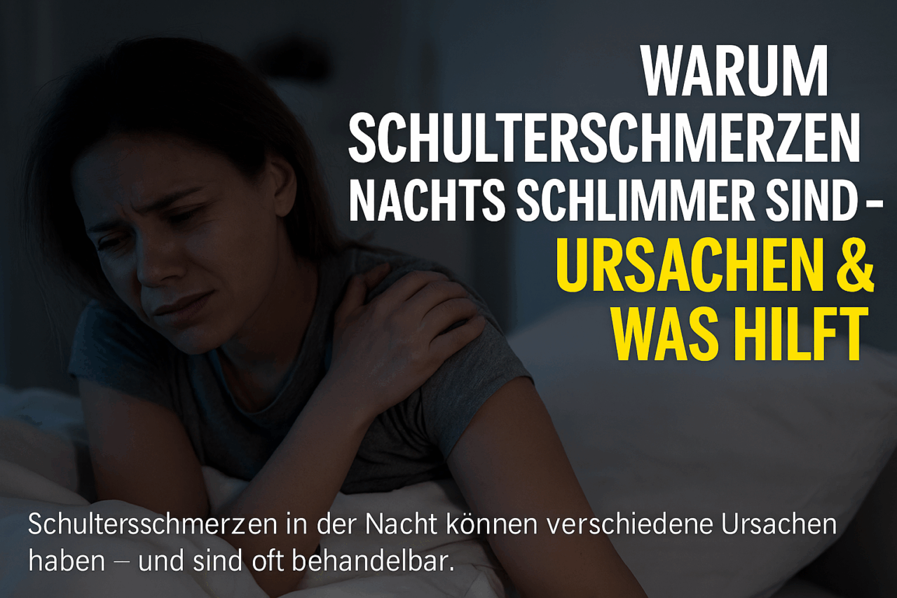 💥 Schulterschmerzen nachts – Ursachen, Tipps & was wirklich hilft